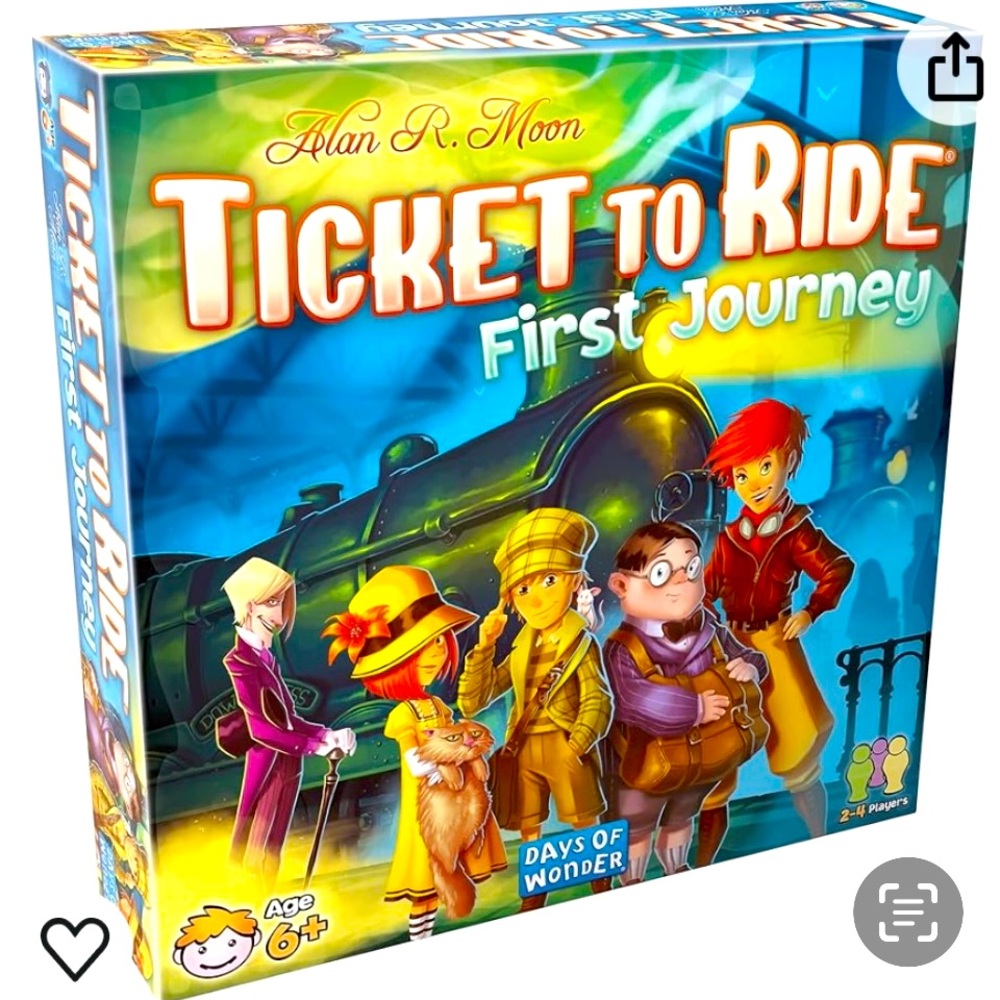 Ticket To Ride First Journey board game, sealed brand new, age 6+